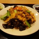 Taizan Chuukaryouri - 玉子と野菜とキクラゲの炒め物定食☆