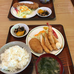 Teishokuya Maruyama - Ａ定食とメンチカツ定食