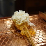 串かつ あーぼん - 里芋の柚子味噌風味 蟹のほぐし身添え