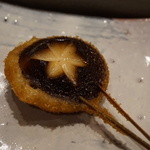 串かつ あーぼん - 三杯酢に漬けた椎茸