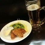 笑処 - カキフライと生ビール