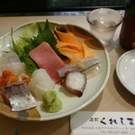 寿司くれしま - 刺身の図