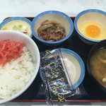 松屋 - 朝定食 牛皿 ¥360