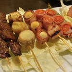 円坐・長屋 - 各種ベーコン巻き（アスパラ、トマト、チーズ、えのき、卵）牛さがり