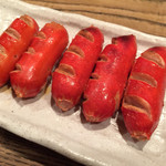 串焼家　まる房ず - 赤ウィンナー