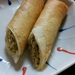 純手打ち十割そば 蕎澤 - 卯の花春巻き。