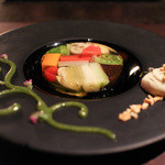 玉峰館 - 旬菜 『 MOSAIC 』 筍 うるい 蓮根 菜花 南京 京人参 独活 生姜 こごみ 椎茸 蕗 百合根 赤茄子 豌豆 柑橘☆