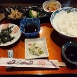 Sushi Tengu - 初めは白ごはん！2杯目はすし飯にしました！