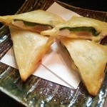 手打ちそば八轟 - ささみとチーズの春巻き