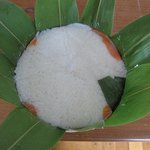 ごはんが上になっています