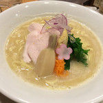 銀座 篝 - 鶏白湯SOBA(並)950円