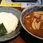 らっきょ - 豚トロと高菜のとき玉子スープカレー(マンスリーカレーラリー)…組合わせがマッチしていて美味しかったです‼