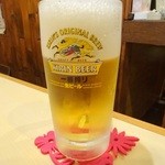 宿場町 - サービスタイムセットの生ビール