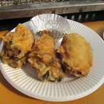 島田水産 - カキの天ぷら。食感が良いです。