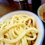 うどん まるしん - ぶっかけ（具無し）納豆追加