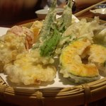 ん。 - 夏野菜の天婦羅・・・。