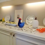 ル・ブション - 席の脇にあった飾り棚、仏の国鳥、鶏