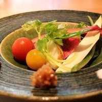 水暉 ザ・リッツ・カールトン京都 - 彩り野菜盛り　山利の諸味噌　金山寺味噌　ﾊﾟﾀｺﾞﾆｱ産塩