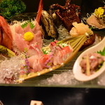 食べるお宿 浜の湯 - 季節の鮮魚　盛り込み