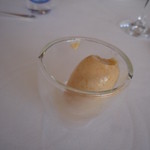 レストラン・モリエール - 紅茶のソルべ、洋梨のリキュールがけ