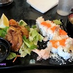 BENII - 料理写真:Spice Tempura Shrimp Roll+Deep Fried Chicken $9.99