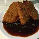 クワトロチンクエ - 厚切りハムde味噌カツ（500円）