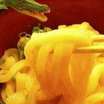 手打ちうどん 衣笠 - 釜玉