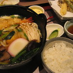 くろ麦 - 鍋焼きうどんセット1,820円