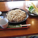 Teuchi Soba Ryuuzan - あなご天もりそば大盛1700円