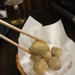 ぶん太郎 - 里芋の天ぷら。お上品な料亭みたいなメニューもたまに出てくる(⌒▽⌒)