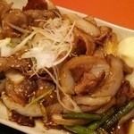 おかやま - 濃い目のお味で豚肉たっぷり！