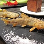 レストラン バカール - 旬の活稚あゆのフリット　一尾￥380