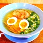 鴫野食堂 - 純情ラーメン&味たまトッピング 700円