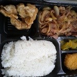 ベントハウス本店 - 生姜焼き＆唐揚げ弁当450円（税込）