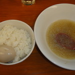 麺処 有彩 - 塩らぁめん雑炊セット（仮称）です。