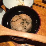 Kuranosuke - くらのすけ 銀座 数寄屋店さん
                        おにぎり型のお茶づけ〜梅味でシメにぴったりでした。