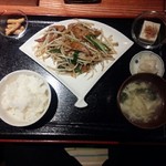 凰上海 - 日替定食(レバニラ炒め定食)ランパス仕様540円／28年2月