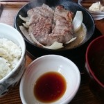 2016年2月豚ステーキ＠1000円