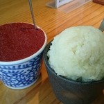 豚ステーキ　十一 - 薬味（ﾆﾝﾆｸ辛子味噌・わさびおろし）