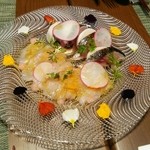 Restaurant 4 CHOUME - 炙りシメサバと鮮魚のカルパッチョ