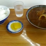 まるかつ - カレーそばとライス430円