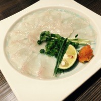 百福 - 厚切り河豚刺し