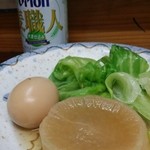 かのう家 - おでん、大根・卵　　　　麦職人　３１０円