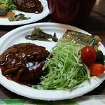 根石岳山荘 - 夕食
