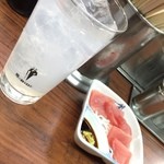 花の山 - 酎ハイプレーンとマグロ^ ^