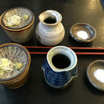 手打ちそば天ぷら 那央人 - ファーストセット