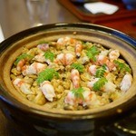 日本料理 ましの - 【2016年1月】海老と浅利の炊き込みごはん