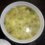 中華ダイニング高格 - 高菜と豚肉のスープトック880円