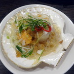 中華ダイニング高格 - 帆立・春雨・挽肉の蒸し物＠380円