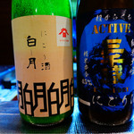 よねさん - にごりシリーズ。
      左のお酒は19度もあるので注意が必要です(；´Д`A